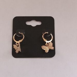 Gold Delicate Hoop and Animal Earrings